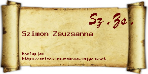 Szimon Zsuzsanna névjegykártya